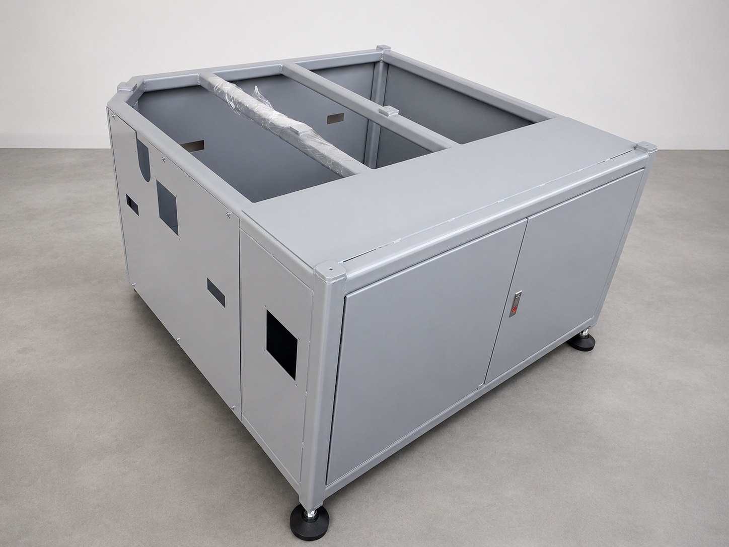 Welded steel machine frame fabricated by SSH Automation