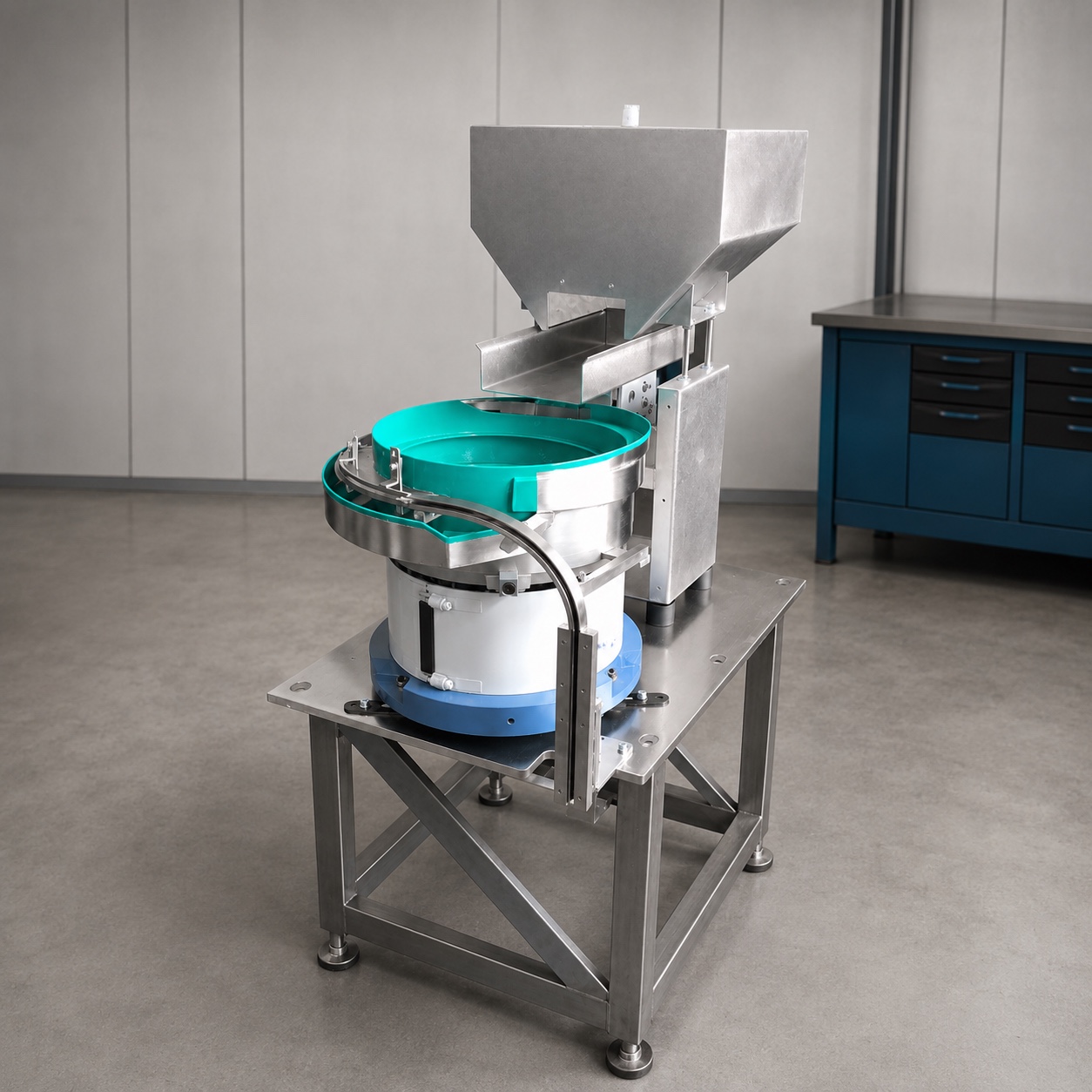 Vibratory bowl feeder for automated parts feeding
